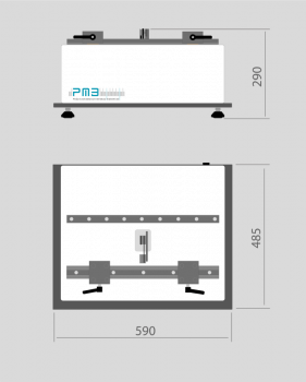 Maßskizze Balancer OnDesk 500